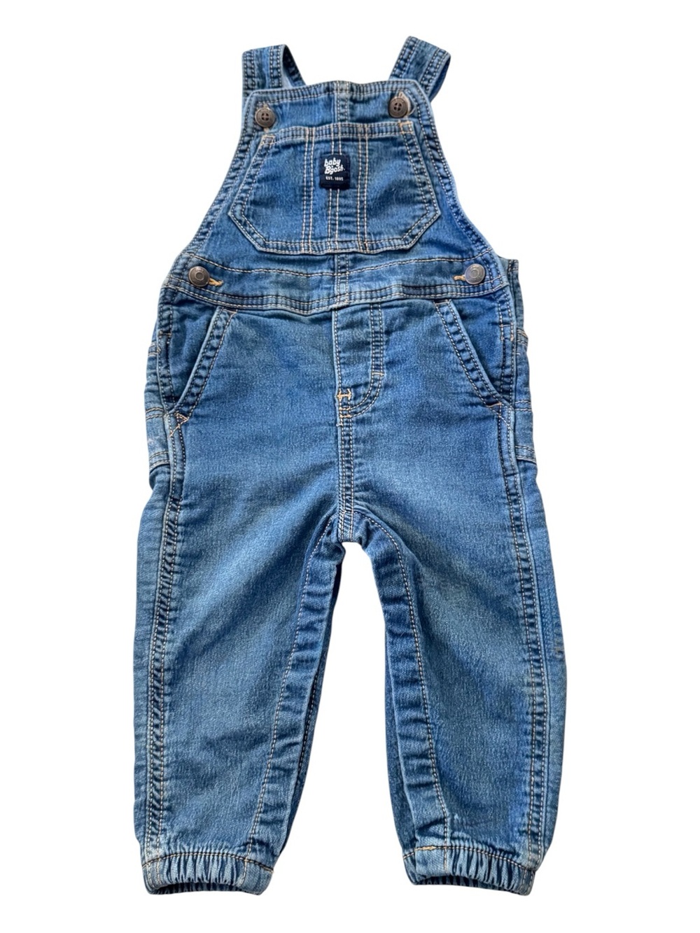 OshKosh B'gosh baby denim overalls- Size 18 Months